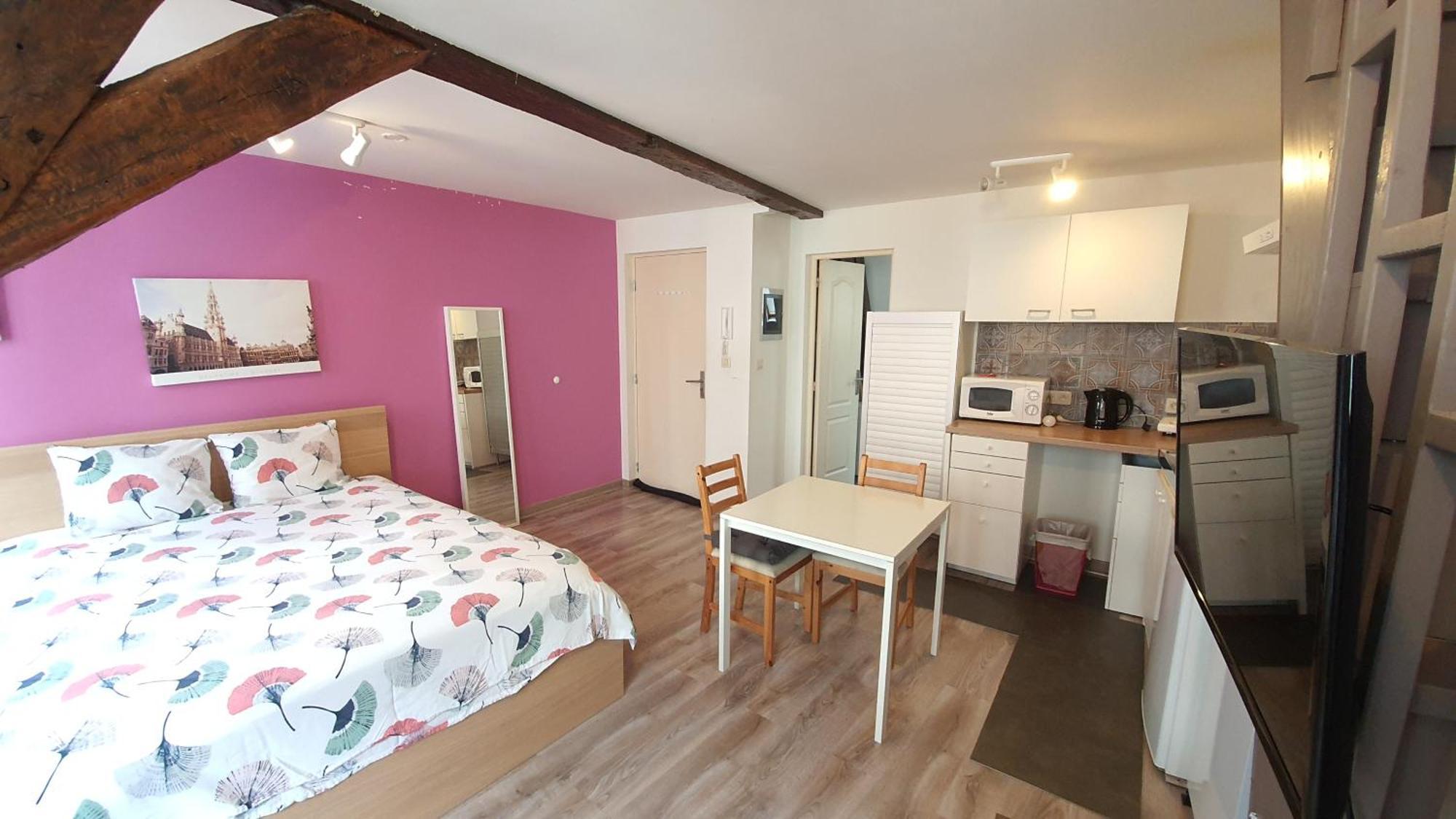 Apartamento Chez Esmara Et Philippe Fourche Bruselas Habitación foto